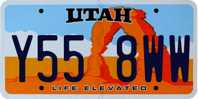 UT license plate Y558WW