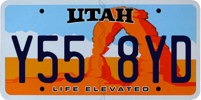 UT license plate Y558YD