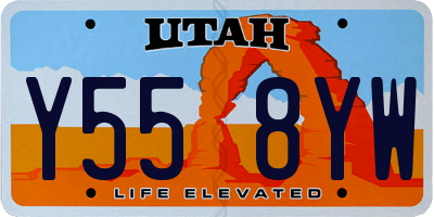 UT license plate Y558YW