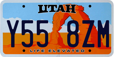 UT license plate Y558ZM
