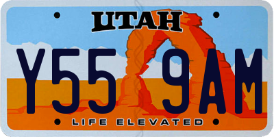 UT license plate Y559AM