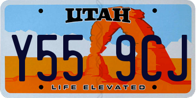 UT license plate Y559CJ