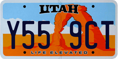 UT license plate Y559CT