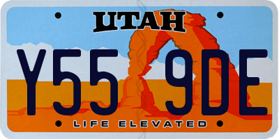 UT license plate Y559DE