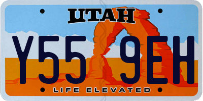 UT license plate Y559EH