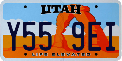 UT license plate Y559EI