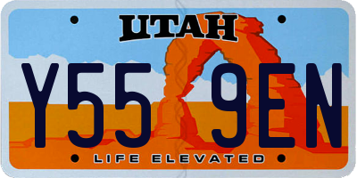 UT license plate Y559EN