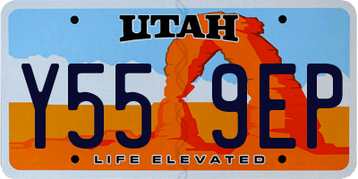 UT license plate Y559EP