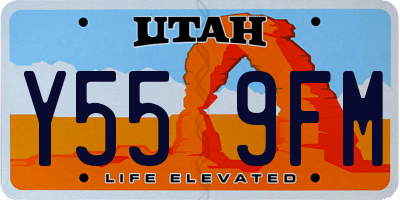UT license plate Y559FM