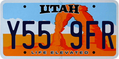 UT license plate Y559FR
