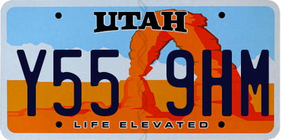 UT license plate Y559HM