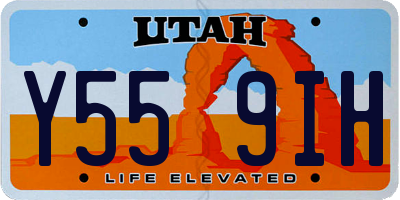 UT license plate Y559IH