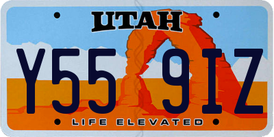 UT license plate Y559IZ