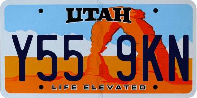 UT license plate Y559KN