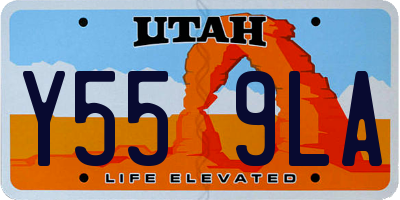 UT license plate Y559LA