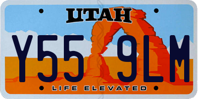 UT license plate Y559LM