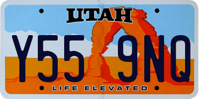 UT license plate Y559NQ