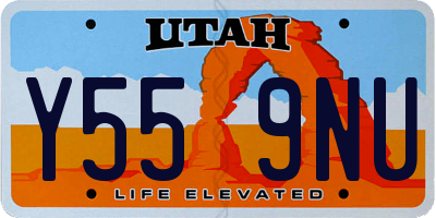 UT license plate Y559NU