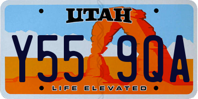 UT license plate Y559QA