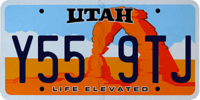 UT license plate Y559TJ