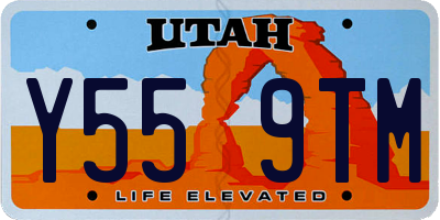 UT license plate Y559TM