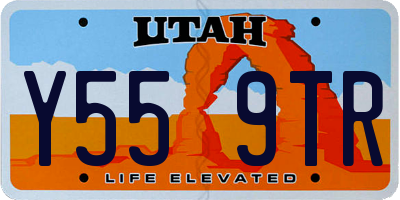 UT license plate Y559TR