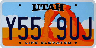 UT license plate Y559UJ