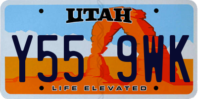 UT license plate Y559WK