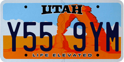 UT license plate Y559YM