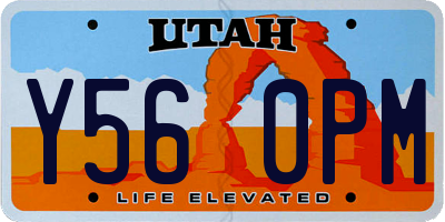 UT license plate Y560PM