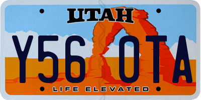 UT license plate Y560TA