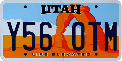 UT license plate Y560TM