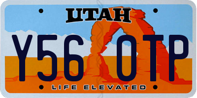UT license plate Y560TP