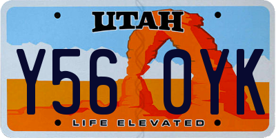 UT license plate Y560YK