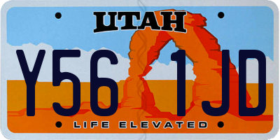 UT license plate Y561JD