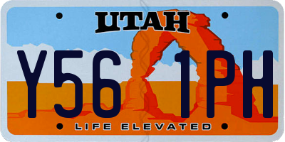 UT license plate Y561PH