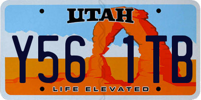 UT license plate Y561TB