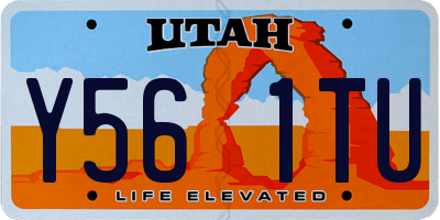 UT license plate Y561TU