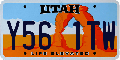 UT license plate Y561TW