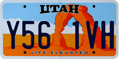 UT license plate Y561VH