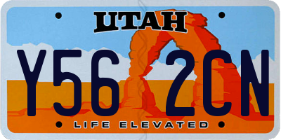 UT license plate Y562CN