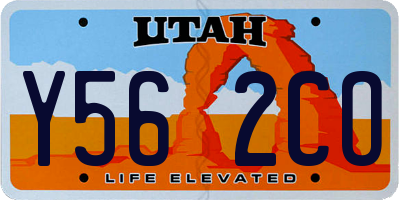 UT license plate Y562CO