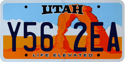 UT license plate Y562EA