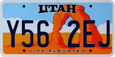 UT license plate Y562EJ
