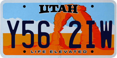 UT license plate Y562IW