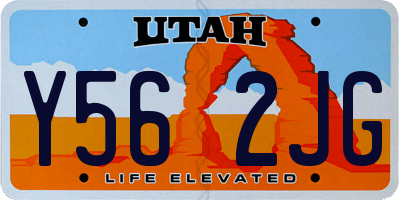 UT license plate Y562JG