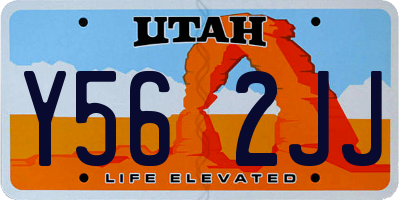 UT license plate Y562JJ