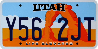 UT license plate Y562JT