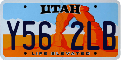 UT license plate Y562LB