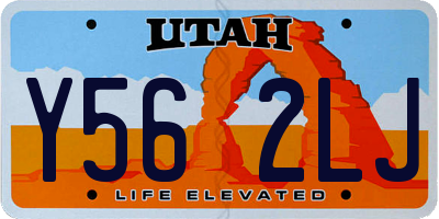 UT license plate Y562LJ